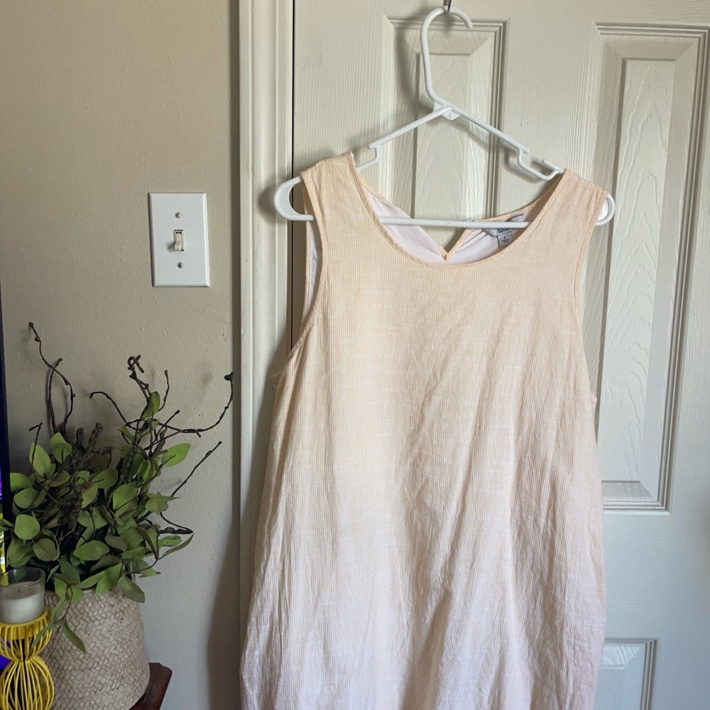 Croft & Barrow Light Yellow Striped Top